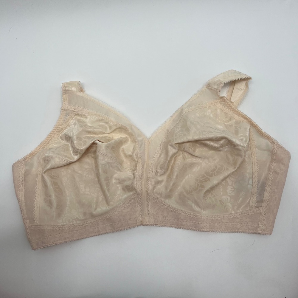 Playtex 18 Hour Ultimate Shoulder Comfort Bra 4693 Beige 50D Wirefree Smoothing